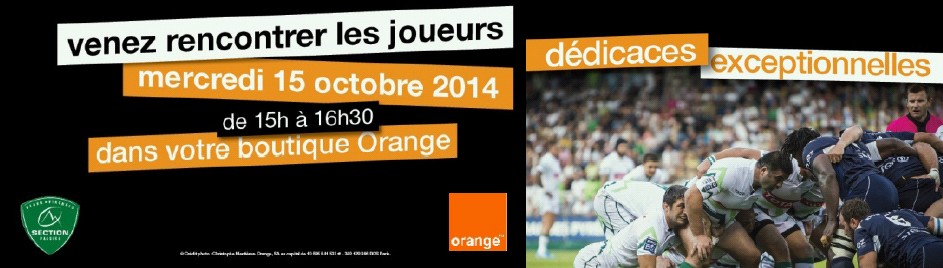 ORANGE reçoit LA SECTION PALOISE