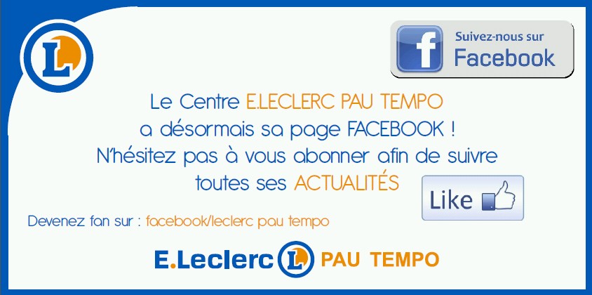 FACEBOOK LECLERC PAU TEMPO