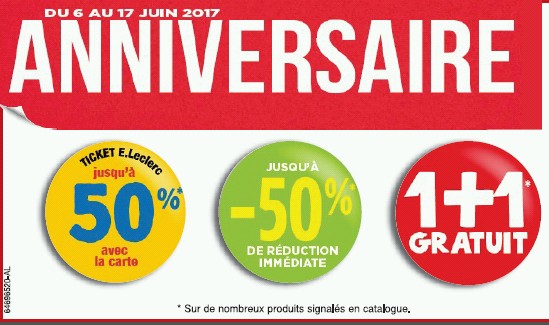 C’est l’ANNIVERSAIRE E. LECLERC