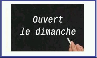 C’est OUVERT le DIMANCHE 3 DÉCEMBRE