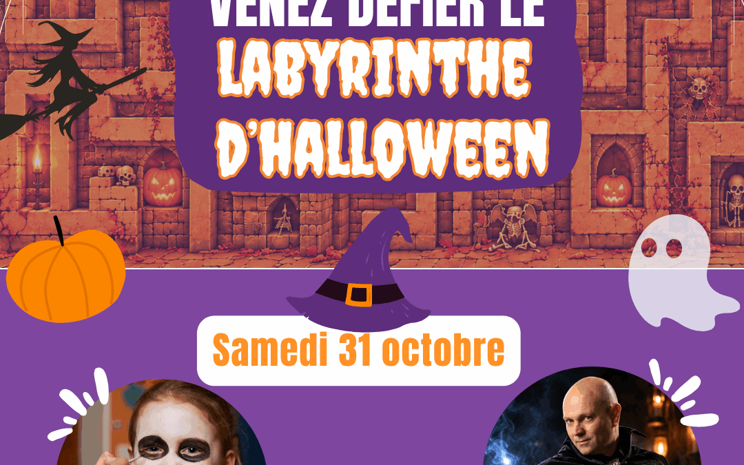 Animations labyrinthe, maquillage et magie au programme des vacances !